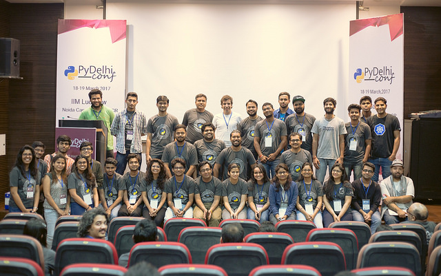Group Photo of volunteers for PyDelhi Conf